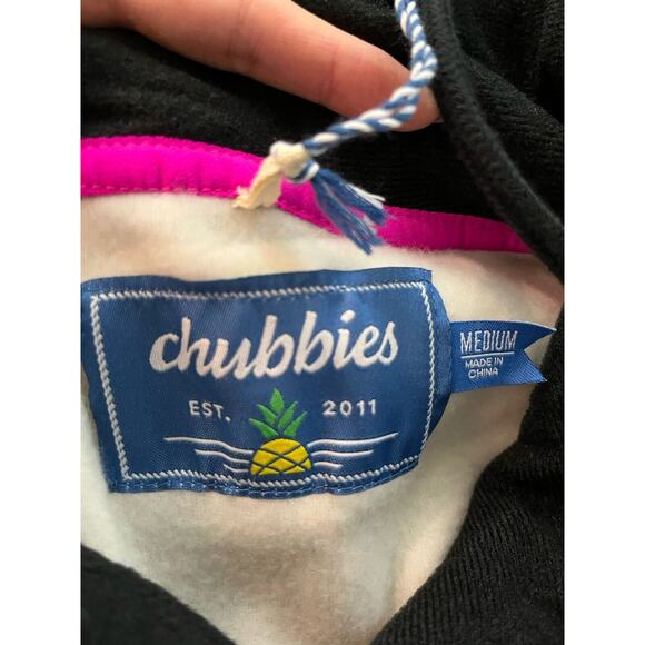 Chubbies Multicolor The Retro Splash Low Pile Hoodie Women's Sweater Size M - Picture 5 of 6
